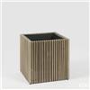 EDG Enzo De Gasperi Vaso Listelli Quadrato Grey Acacia 51 cm