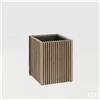 EDG Enzo De Gasperi Vaso Listelli Quadrato Grey Acacia 42 cm