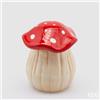 EDG Enzo De Gasperi Contenitore Fungo H 18 Cm D 15 Cm White Red