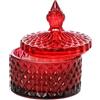 ARPIMEX Candela Vasetto Vetro con Cera D 8,5 Cm H 10 Cm Bomboniera Red