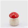 EDG Enzo De Gasperi Contenitore Fungo H 12,5 Cm D 10 Cm White Red