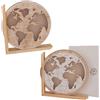 ETM Bomboniera Monde Led H 27 Cm Legno con Scatola Regalo 1 Pz