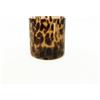 Vimin Box Vaso Dritto Maculato Vetro D 12 Cm H 12 Cm Marrone
