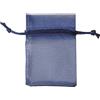 ETM Sacchetto Bag Organza con Tirante Bomboniera Portaconfetti 8 x 10 Cm Blu 10 Pz