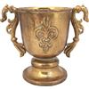 Vimin Box Coppetta con Manici e Stemma D 10,5 Cm H 15 Cm Oro