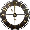 ARPIMEX Orologio Tondo Metallo D 60 Cm Black Gold