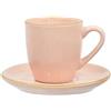 ROSE & TULIPANI Concerto Rosa Cipria Tazza Caffè con Piattino