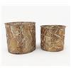 Vimin Box Set Vasi Caspò D 8 Cm H 7 Cm; D 10 Cm H 9 Cm Oro Rosa 2 Pz