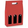 Scotton Scatola 3 Bottiglia 270 x 90 x 385 Mm Maniglia Finestra Lino Rosso 5 Pz