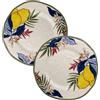 ROSE & TULIPANI Limù Set 2 Piatti Piani D 27 Cm Agrumi Melamina