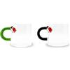 WD LifeStyle Set 2 Tazzine Caffè Vetro Borosilicato 130 Ml Decoro Coccinella