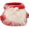 Vimin Box Vaso Caspò Gnomo con Braccia e Barba D 7 Cm L 11 Cm L 10 Cm Rosso