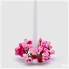 EDG Enzo De Gasperi Portacandela Corona Crocus-Mix D 13 Cm Int. 3,5 Cm Rosa