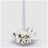 EDG Enzo De Gasperi Portacandela Corona Crocus-Mix D 13 Cm Int. 3,5 Cm Bianco