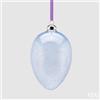 EDG Enzo De Gasperi Decorazione Uovo Vetro H 13,5 Cm D 9,5 Cm Lavanda