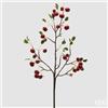EDG Enzo De Gasperi Ramo di Ciliegie Artificiale H 95 Cm con Frutti e Foglie Rosso