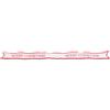 Cupido&Co. Fascia di Natale Velluto XMas 50 x 680 Mm Bianco Rosso