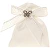 ETM Sacchetti Brilla Bag Portaconfetti Farfalla 9 x 11 Cm Bianco 12 Pz