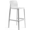 Nardi Sgabello Net Stool Bianco Impilabile