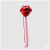 EDG Enzo De Gasperi Decorazione di Natale Palloncino Labbra Vetro L 13 Cm Red