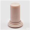 EDG Enzo De Gasperi Candela Dorica con Piatto H 20 Cm D 10 Cm Pale Pink