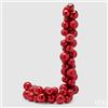 EDG Enzo De Gasperi Festone Natale PalleMix X 50 L 170 Cm D 8 Cm D 10 Cm Red