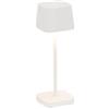 Zafferano Ofelia Micro Lampada da Tavolo H 200 Mm 67 x 67 Mm Bianco Opaco