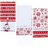 Preziosa Home Set 3 Pz Strofinacci Natale Nidone Ass. Ricamato 50 x 70 Cm Cotone 1 Pz