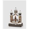 EDG Enzo De Gasperi Diorama Casetta Natale Marzapane con Pino H 26,5 Cm L 20 Cm L 11 Cm Led Hazelnut