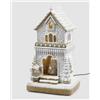 EDG Enzo De Gasperi Diorama Casetta Natale Marzapane MiniLed H 47 Cm L 26 Cm L 23 Cm Bianco Marrone