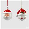 EDG Enzo De Gasperi Addobbo Natale Babbo UomoNeve D 10 Cm Bianco Rosso 1 Pz