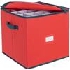 Bizzotto Contenitore Natalizio Xmas per 27 Sfere D 100 Mm Quadrato Rosso