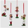 EDG Enzo De Gasperi Addobbo di Natale Elfo Cuoco H 12 Cm Assortiti White Red 1 Pz