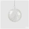 EDG Enzo De Gasperi Addobbo di Natale Palla Macula D 8 Cm White