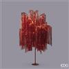 EDG Enzo De Gasperi Albero di Natale Led Frange 960 Microled H 180 Cm D 140 Cm Red
