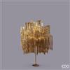 EDG Enzo De Gasperi Albero di Natale Led Frange 600 Microled H 150 Cm D 90 Cm Champagne