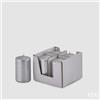 EDG Enzo De Gasperi Set 4 Candele di Natale Moccolo H 10 Cm D 6 Cm Silver