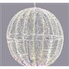 EDG Enzo De Gasperi Decoro Natale Stripes Sfera 1.440 MicroLed D 70 Cm IP 44 Natural