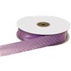 ETM Nastro Doppio Raso Pois 10 Mm 50 Mt Lilla