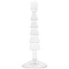 WD LifeStyle Potacandela in Vetro H 22 Cm Forma Albero di Natale Colore Trasparente