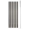 WD LifeStyle Set 6 Cannucce in Acciaio Inox H 21 Cm con Scovolino Colore Nero