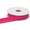 ETM Nastro Doppio Raso Pois 25 Mm 50 Mt Fragola