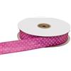 ETM Nastro Doppio Raso Pois 25 Mm 50 Mt Fuxia