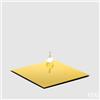 EDG Enzo De Gasperi Base Specchio Quadrato 30 x 30 Cm Gold Vetro