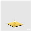 EDG Enzo De Gasperi Base Specchio Quadrato 20 x 20 Cm Gold Vetro