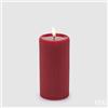 EDG Enzo De Gasperi Candela Led Lounge Moccolo H 15 Cm D 7,5 Cm Rosso