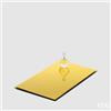 EDG Enzo De Gasperi Base Specchio Rettangolare 30 x 18,5 Cm Gold Vetro