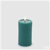 EDG Enzo De Gasperi Candela Led Lounge Moccolo H 13 Cm D 7,5 Cm Verde