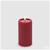 EDG Enzo De Gasperi Candela Led Lounge Moccolo H 13 Cm D 7,5 Cm Rosso