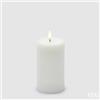 EDG Enzo De Gasperi Candela Led Lounge Moccolo H 13 Cm D 7,5 Cm Bianco